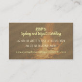 Bonfire RSVP Mariage Site Web Cartes de boîtier en (Devant)