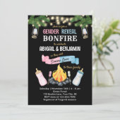 Bonfire S'more Baby Genre Reveal Invitation Co-ed (Debout devant)