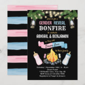 Bonfire S'more Baby Genre Reveal Invitation Co-ed (Devant / Derrière)