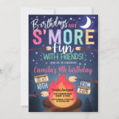 Bonfire S'mores Invitation d'anniversaire (Devant)