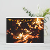 Bonfire-uitnodiging Kaart (Staand voorkant)