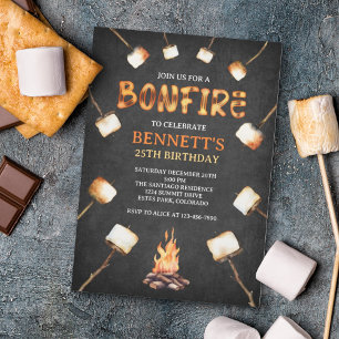 Bonfire Verjaardag Kaart