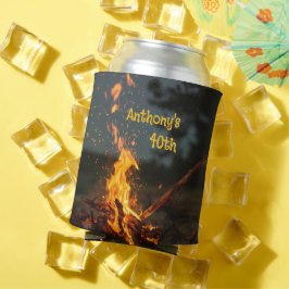 Bonfire vonkt verjaardagsfeestje blikjeskoeler