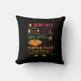 Bonfires Pumpkin Spice Alles Herfst Gift Kussen