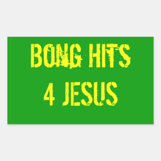 Bong Hits 4 Jesus Rechthoekige Sticker