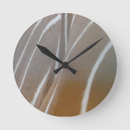 Bongo Antelope Skin Pattern Ronde Klok (Voorkant)