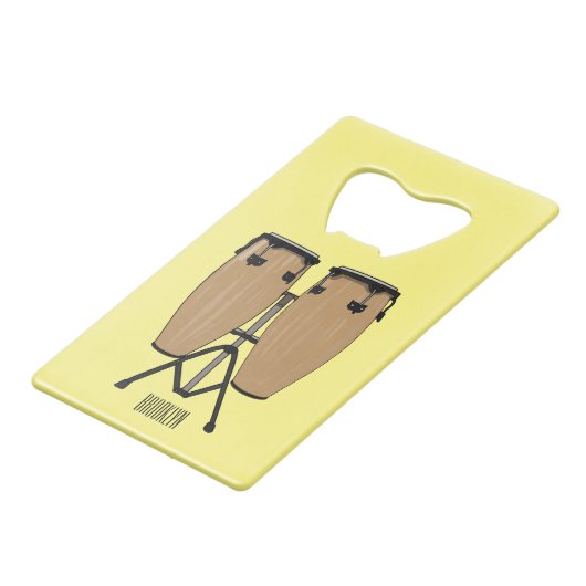 Bongo, dessin animé de batterie (Dos Angle)