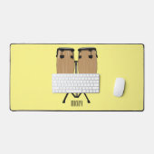 Bongo drum cartoon illustratie bureaumat (Keyboard & Muis)
