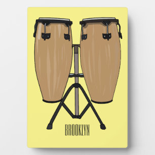Bongo drum cartoon illustratie fotoplaat