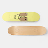 Bongo drum cartoon illustratie skateboard (Horizontaal)