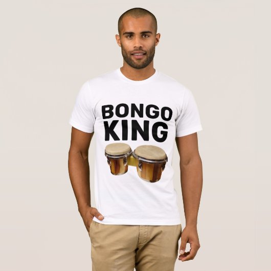 BONGO KING BONGO DRUMS T-SHIRTS (Devant entier)