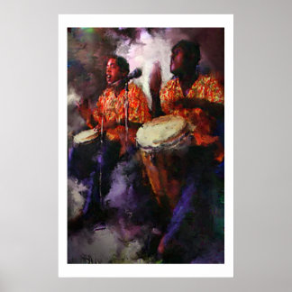 Bongo-spelers Poster