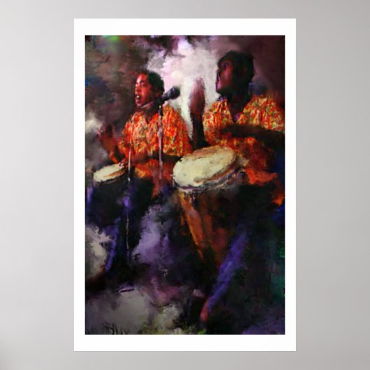 Bongo-spelers Poster (Voorkant)