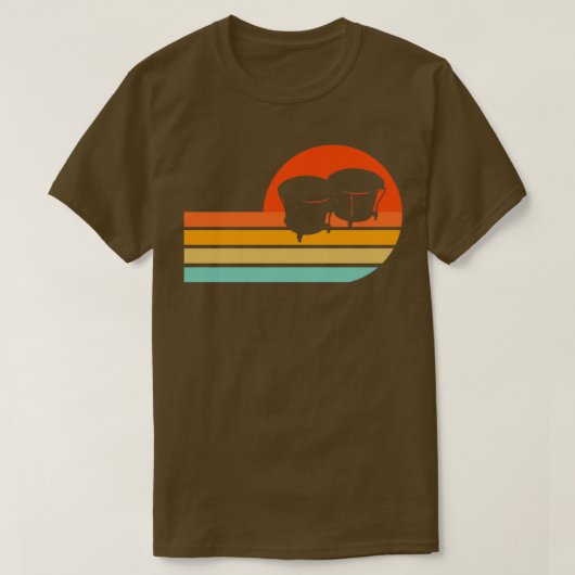 Bongos Percussion Music Bongo Player T-shirt (Design voorkant)