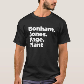 Bonham jones page plants t-shirt