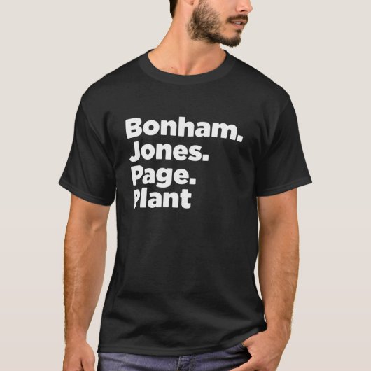 Bonham jones page plants t-shirt (Voorkant)