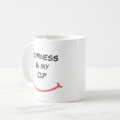 Bonheur Dans Ma Mug De Café De Coupe (Devant gauche)