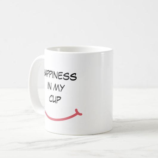 Bonheur Dans Ma Mug De Café De Coupe (Devant gauche)
