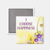 Bonheur ...Déclaration d'affirmation de soi magnet (Recto/Verso)