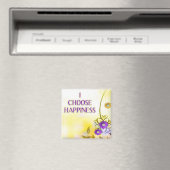 Bonheur ...Déclaration d'affirmation de soi magnet (In Situ (Lave-vaisselle))