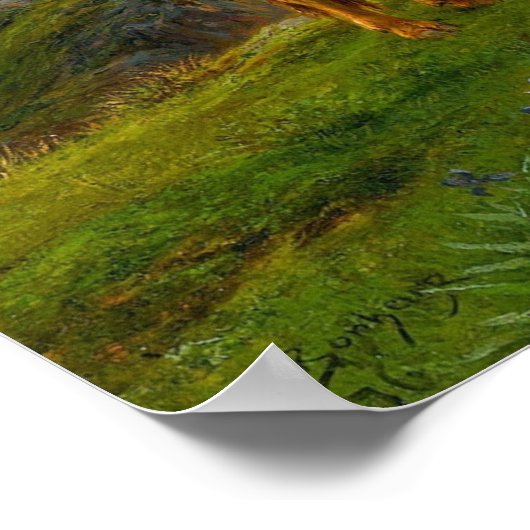 Bonheur - Highland Cattle Poster (Hoek)