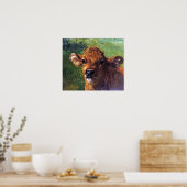 Bonheur - hoofd van een vee poster (Keuken)