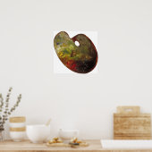 Bonheur - Kunstenpalet Poster (Keuken)