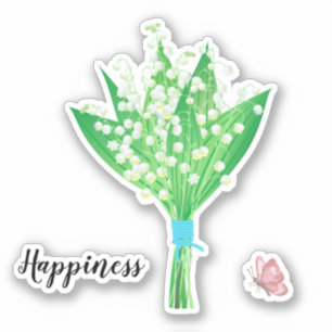 Bonheur Lily de la Vallée Sticker