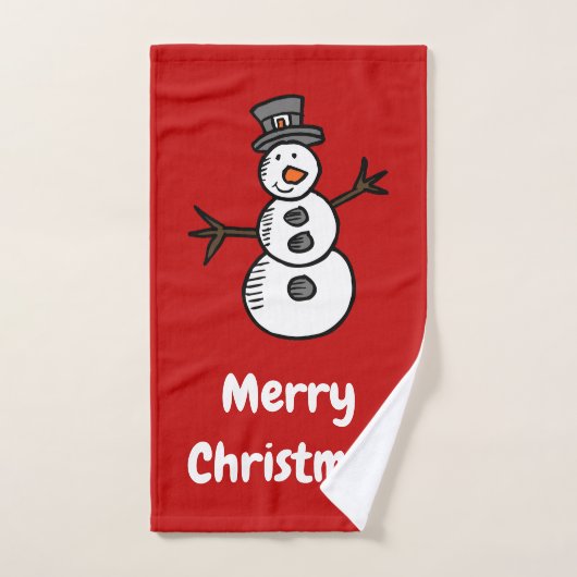 Bonhomme de neige (Serviette à main)