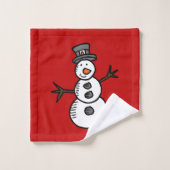 Bonhomme de neige (Gant de toilette)