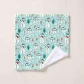 Bonhomme de neige (Gant de toilette)