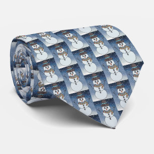 Bonhomme de neige avec cravate