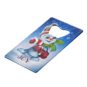 Bonhomme de neige avec une écharpe (Devant Angle)