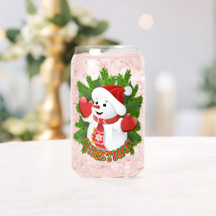 Bonhomme de neige bébé avec ornement de flocons de
