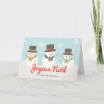 Bonhomme De Neige Carte de Noël<br><div class="desc">.</div>