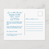 Bonhomme de neige | Carte postale d'annonce de soi (Dos)