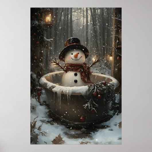 bonhomme de neige de Noël prend une impression de (Devant)