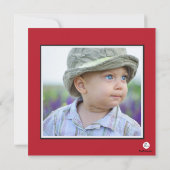 Bonhomme de neige de sourire - invitation de fête (Dos)