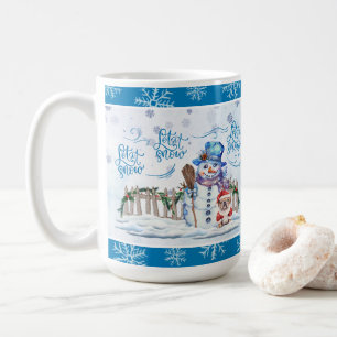 Bonhomme de neige   Laisser le café de neige Mug