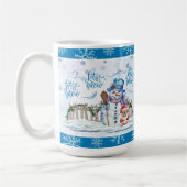 Bonhomme de neige | Laisser le café de neige Mug (Gauche)