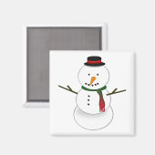 Bonhomme de neige Magnet (Recto/Verso)