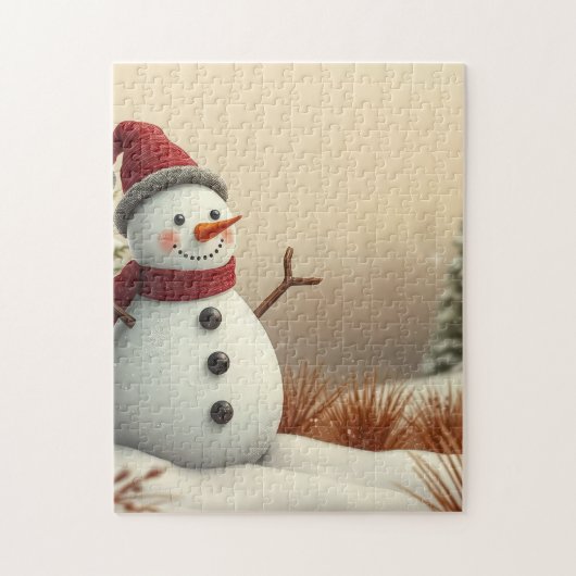bonhomme de neige puzzle (Vertical)