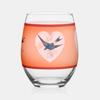 Bonis Avibus Drinkware Set Stemless Wine Glass Wijnglas Zonder Voet