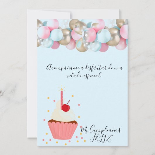 bonita Invitation de festejo (Devant)