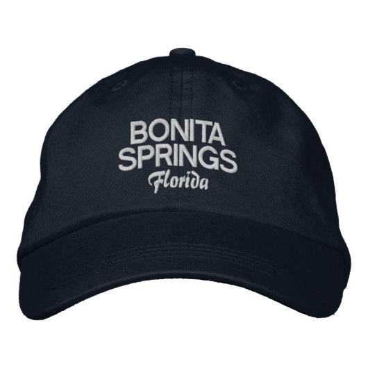 Bonita Springs Floride Casquette de baseball brodé (Devant)