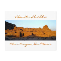 Bonito Pueblo Chaco Canyon op Sunset