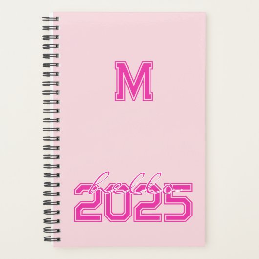 Bonjour 2025 Monogramed Pink (Devant)
