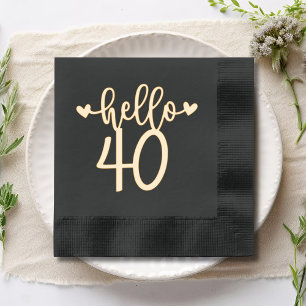 Bonjour 40 Fête d'anniversaire 40 Moderne
