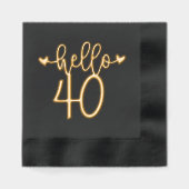 Bonjour 40 Moderne 40e Anniversaire Quarante Quara (Recto)