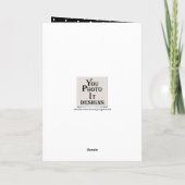 Bonjour 70 points noirs et blancs photo carte d'an (Dos)